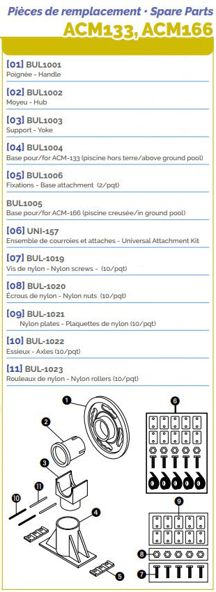 Axles (10/pkg)