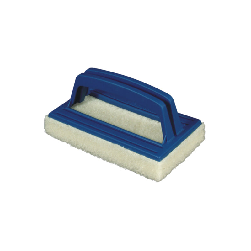 Multi-purpose brush with scouring pad