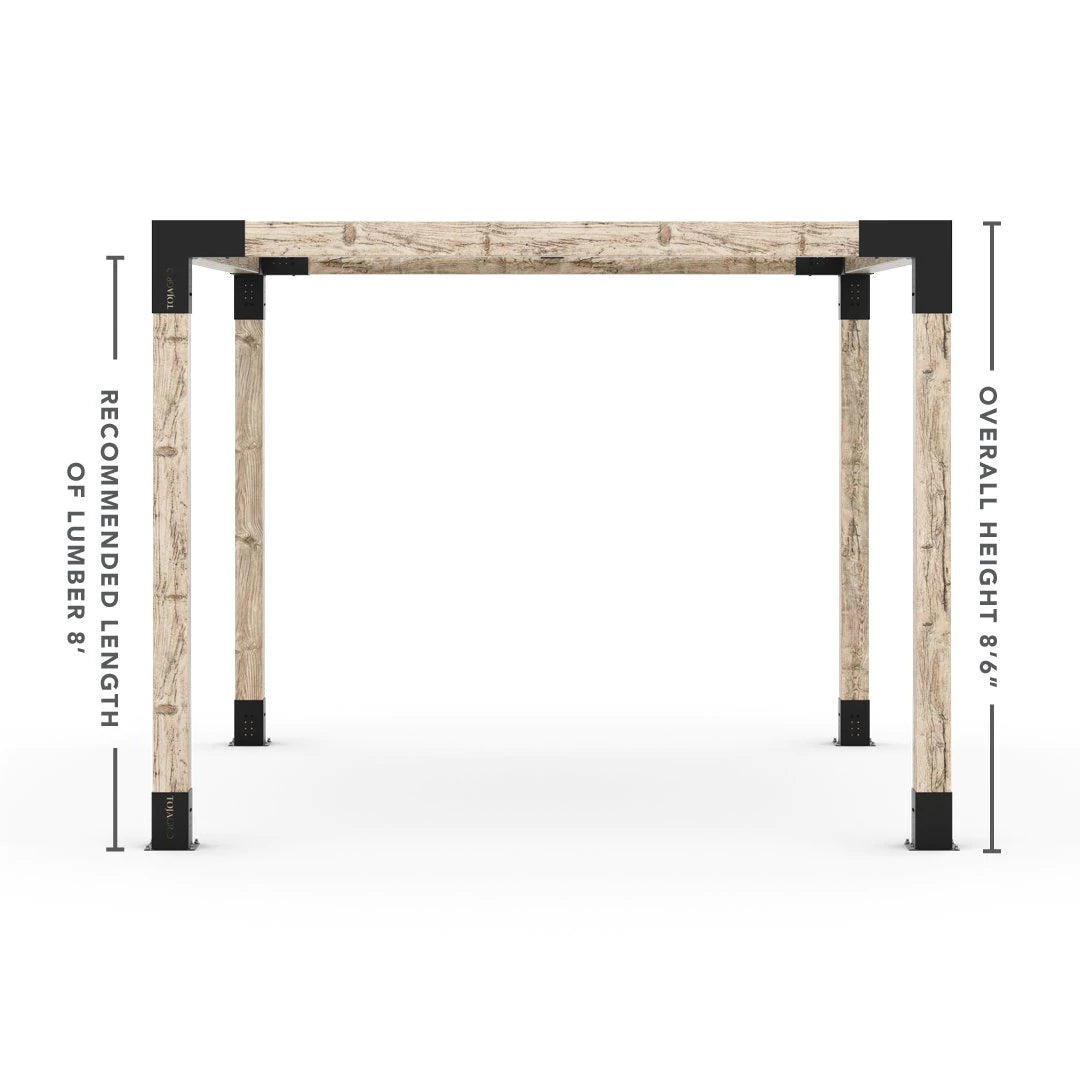 Pergola Kit with SHADE SAIL for 6x6 Wooden Posts